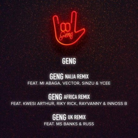 Mayorkun – Geng (Africa Remix) ft. Riky Rick, Kwesi Arthur, Rayvanny, Innoss’B mp3 download